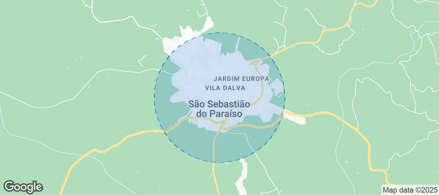 São Sebastião do Paraíso Airbnb map